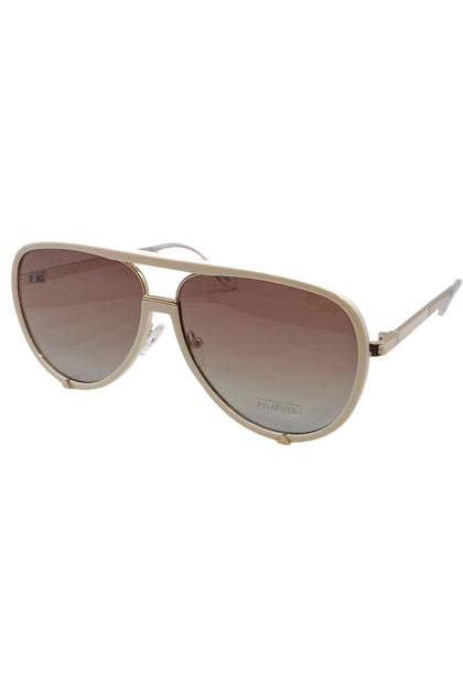 Quay like-new white frame brown smoke sunglasses Quay Sunglasses White Frame Smoke Lens Retro Inspired w  main image 3