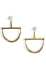 Saddle Up Cream Drop Earrings