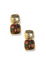 Trina Midi Tortoise and Gold Earrings