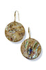 Up For Debate Abalone MOP Round Drop Earrings