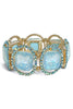 Serenity Gold, Aqua & Opal Stretch Bracelet