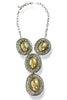 Going Along Rhodium and Gold Y Necklace