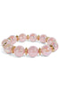 Worth The Wait Pink and Gold Holographic Beaded Stretch Bracelet