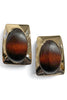 Radiance Brown Statement Earrings