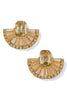 By My Side Champage Fan Shape Earrings