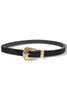 Lana Black and Gold Faux Suede Belt