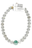 Made in the Deep South Hand Blown Glass Bead 1940s Crystal Bead Necklace