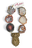Made In The Deep South 1940s Brass Pendant 1960s Agate Beads Necklace