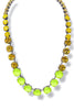 TOVA Ima Antique Silver Pop Yellow Necklace