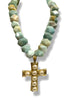Made in the Deep South 1970s Cross Pendant 1960s Amazonite Necklace