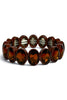 Duncan Brown Oval Stretch Bracelet