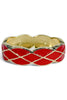 Here For It Red Hinged Bangle Bracelet