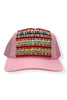 Kilim Trucker Hat - Baby Pink 138