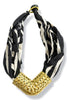 DOORBUSTER TWT X Kristalize Zebra Print Scarf Necklace