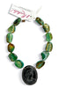 Made in the Deep South 1930s Celluloid Cameo 1960s Agate Beads Necklace