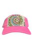 Kilim Baseball Hat - Hot Pink 36