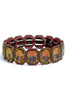 Giselle Eggplant Stretch Bracelet