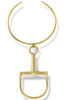 Yochi Horsebit Gold Choker Necklace