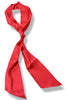 Big Red Silk Bow Scarf