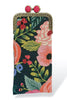 Joliet Rose Navy Pink Eyeglass Case