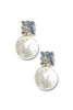 What's At Stake Black Diamond Pearl Drop Earrings
