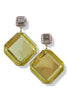 Parting Ways Light Yellow Drop Earrings