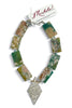 Made in the Deep South 1960s Brooch 1960s Cherry Blossom Agate Necklace
