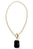 Don't Over Do It Jet Chain Necklace