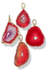 Blakely Red Agate Stone Pendant