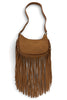 Tumbleweed Dark Brown Fringe Crossbody
