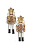 Son of a Nutcracker Light Pink Dangle Earrings