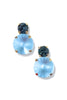 TOVA X TWT Baby Maegan Matte Aqua/Dark Blue Earrings