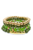 On The Run Bracelet Set - Olive - FINAL SALE