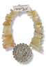 Made In The Deep South 1950s Brooch 1960s Citrine Stone Necklace