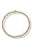 Make It Happen Gold Textured Metal Choker Necklace