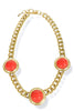 Yochi Best Time Coral Station Chain Necklace