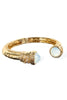 Back To Me White Opal Gold Cuff Bracelet