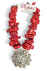 Made In The Deep South 1950s Brooch 1960s Red Coral Necklace