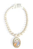 Made In The Deep South 1950s Brooch Baroque Pearl Necklace