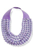 Mixed Feelings Purple Beaded Layer Necklace