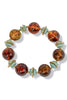 Living For Moments Tortoise and Turquoise Ball Beaded Bracelet