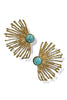Endless Ease Gold And Turquoise Earrings
