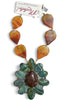 Made in the Deep South 1970s Wood & Agate Pendant 1960s Carnelian Beads Necklace