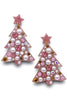 Pretty Pink Christmas Earring