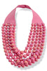 Mixed Feelings Fuchsia Beaded Layer Necklace