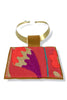 Kilim Suzani Red Fabric Choker Necklace 5