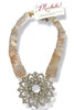 Made In The Deep South 1960s Brooch 1960s Cherry Blossom Agate Necklace