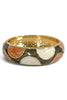 Knew It Happen Coffee Enamel Hinged Bracelet
