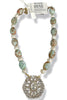 Made In The Deep South 1960s Brooch 1960s Agate Beads & Baroque Pearl Necklace