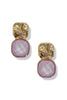 Trina Midi Lavender and Gold Earrings